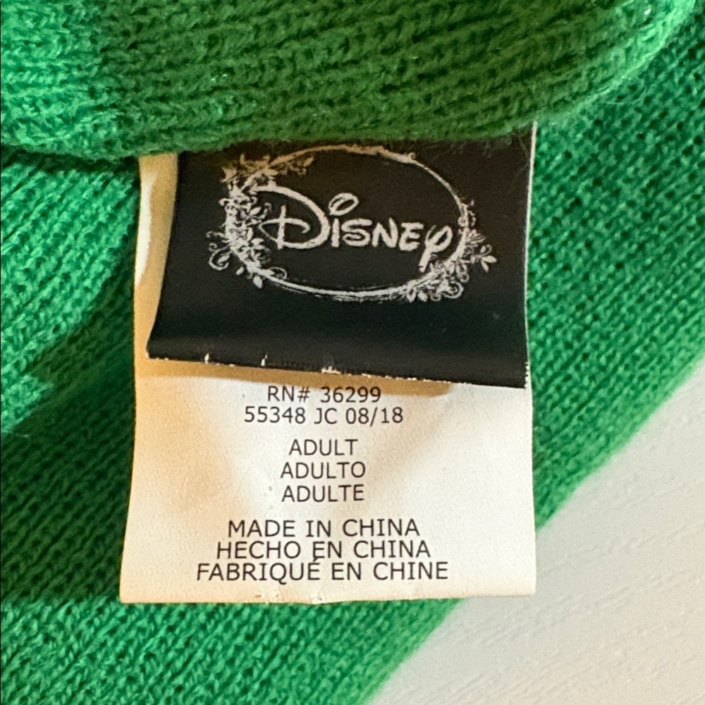 Disney Peter Pan Off to Neverland Green Beanie Hat - Picture 3 of 4